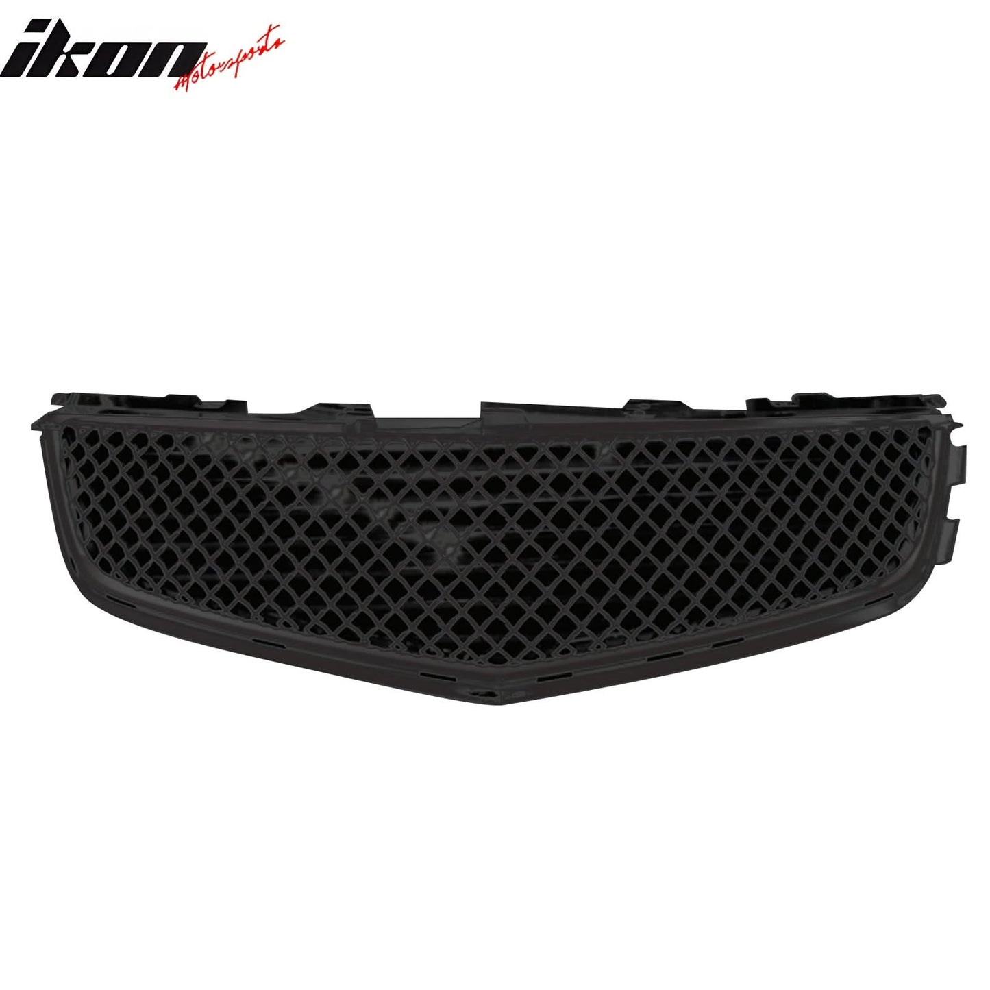 2008-2013 Cadillac CTS 4Dr CTV Style Front Bumper Upper Mesh Grill ABS