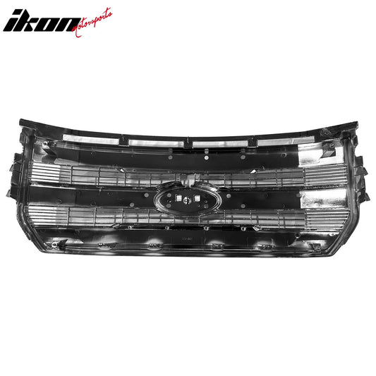 2015-2017 Ford F-150 Lariat / King Ranch Chrome Matte Black ABS Grille
