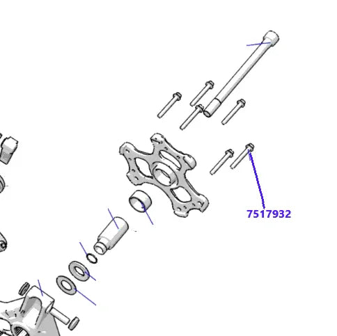 RPM RZR P90x TITANIUM Clutch Cover Bolts (QTY 6) #7517932 Hex Screw Flange M6X1.0X50mm