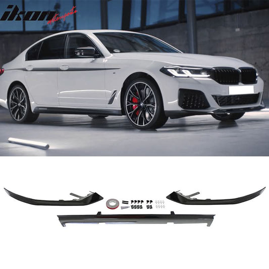 Fits 2021-2023 G30 G31 MP Type 2 Rear Diffuser+Front Bumper Lip+Side S
