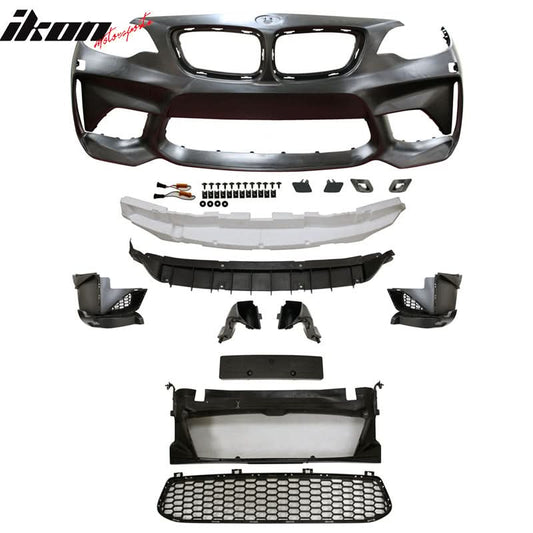 2014-2021 BMW F22 F23 2 Series M2 Style Front Bumper Cover Conversion