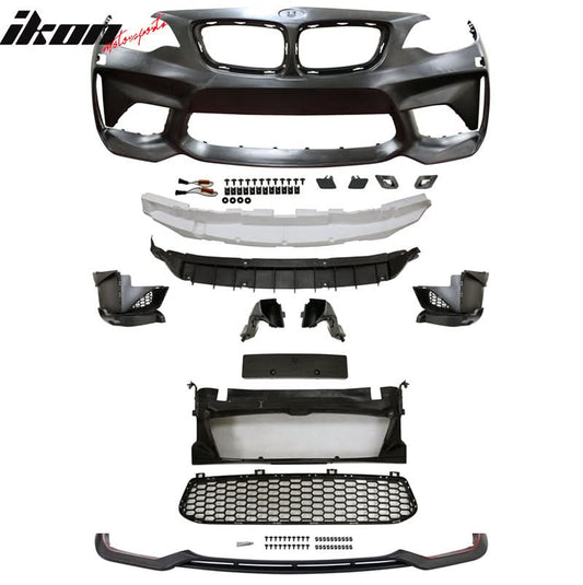 2014-2021 BMW F22 F23 2 Series PP Front Bumper Conversion + Front Lip
