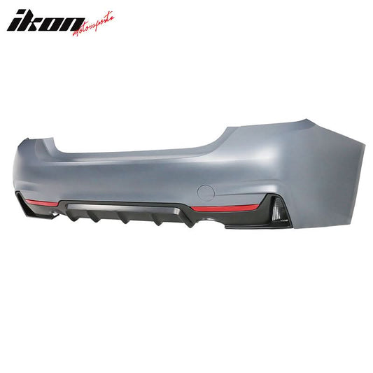 2014-2020 BMW F32 435i M-P Style Dual Outlet Rear Bumper Conversion PP