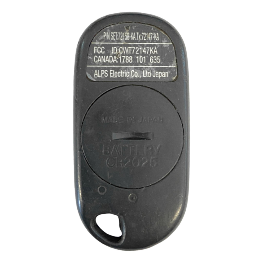 Acura RL 1996-2001 OEM 4 Button Keyless Entry Remote CWT72147KA