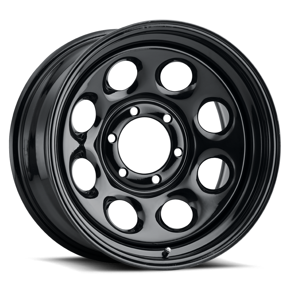 Allied Wheel Components BLACK SOFT 8 15X10 5X4.5 (4"BS) NPS***