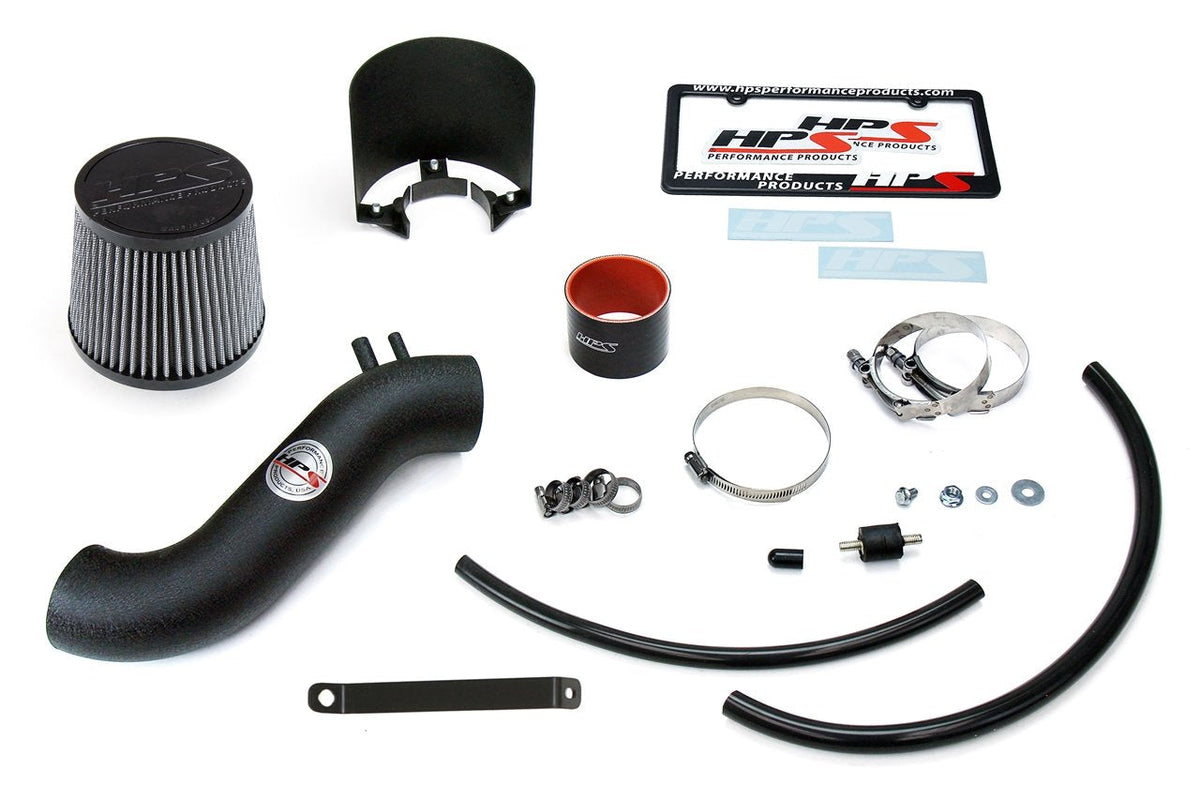 HPS Shortram Air Intake Kit 2016-2018 Kia Optima 2.4L Non Turbo, Includes Heat Shield, Black
