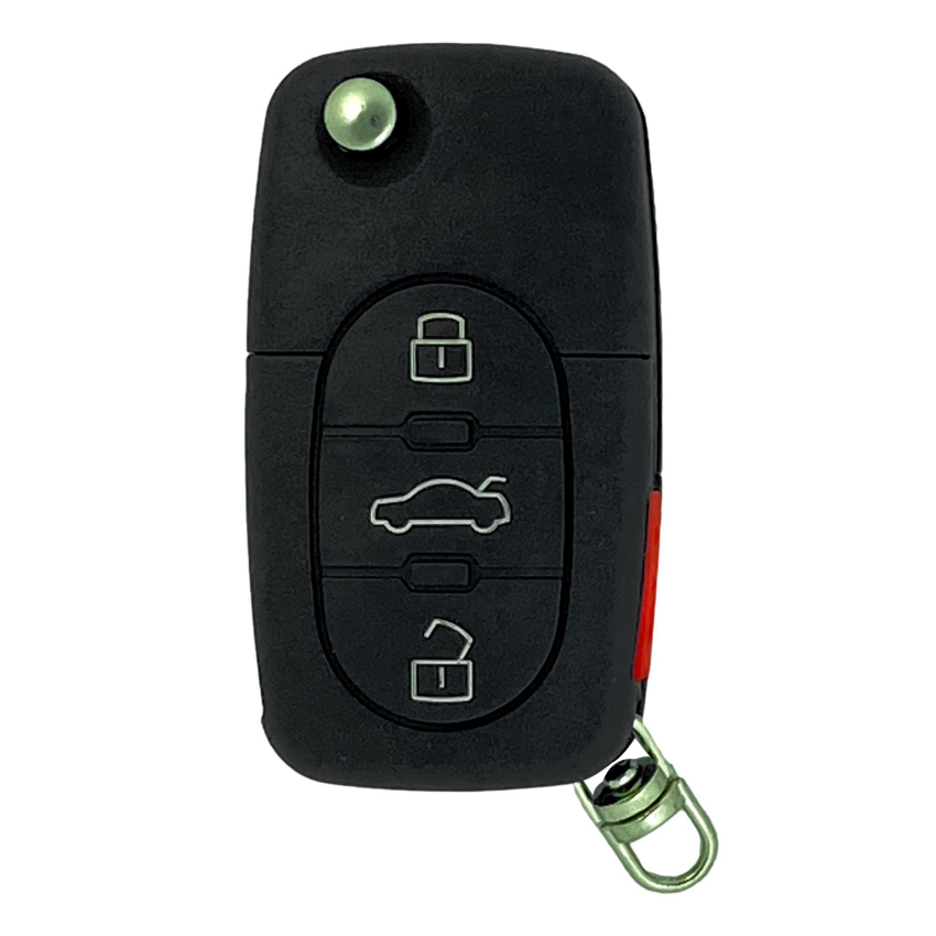 Audi 2000-2002 OEM 4 Button Flip Key MYT3X7733 / 8Z0 837 231 B
