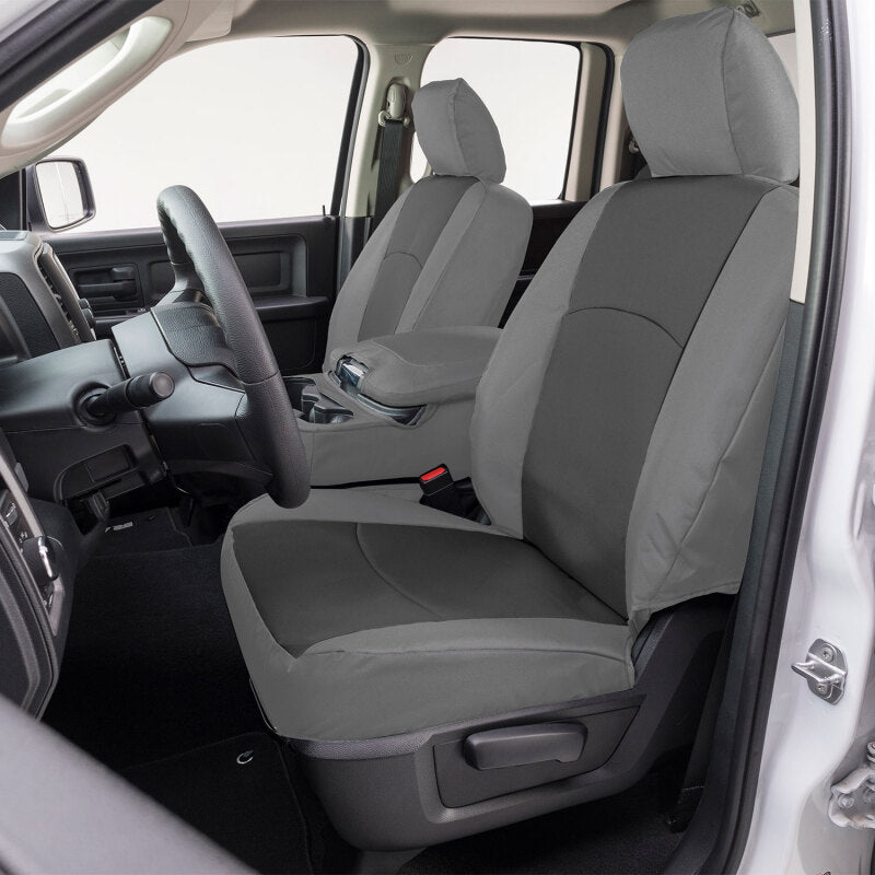 Covercraft 21-25 F150 XL/XLT Endura PrecisionFit Custom Front Row Seat Covers - Charcoal/Silver GTF4431ABENCS