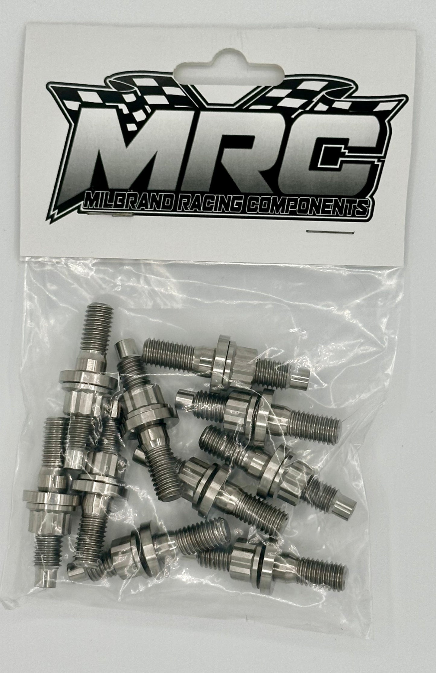 MRC Racing Components Honda B,D,F,H,J Series/Chevy Ecotec 45mm Raw Titanium Exhaust/Intake Stud Kit