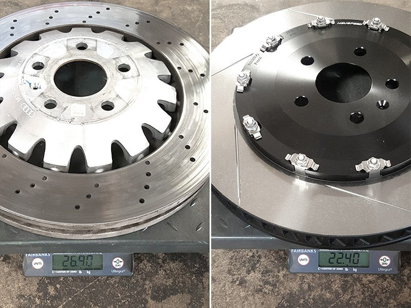 2-Piece Floating Brake Rotors | Front 370mm Slotted â RS3 8V/8V.2