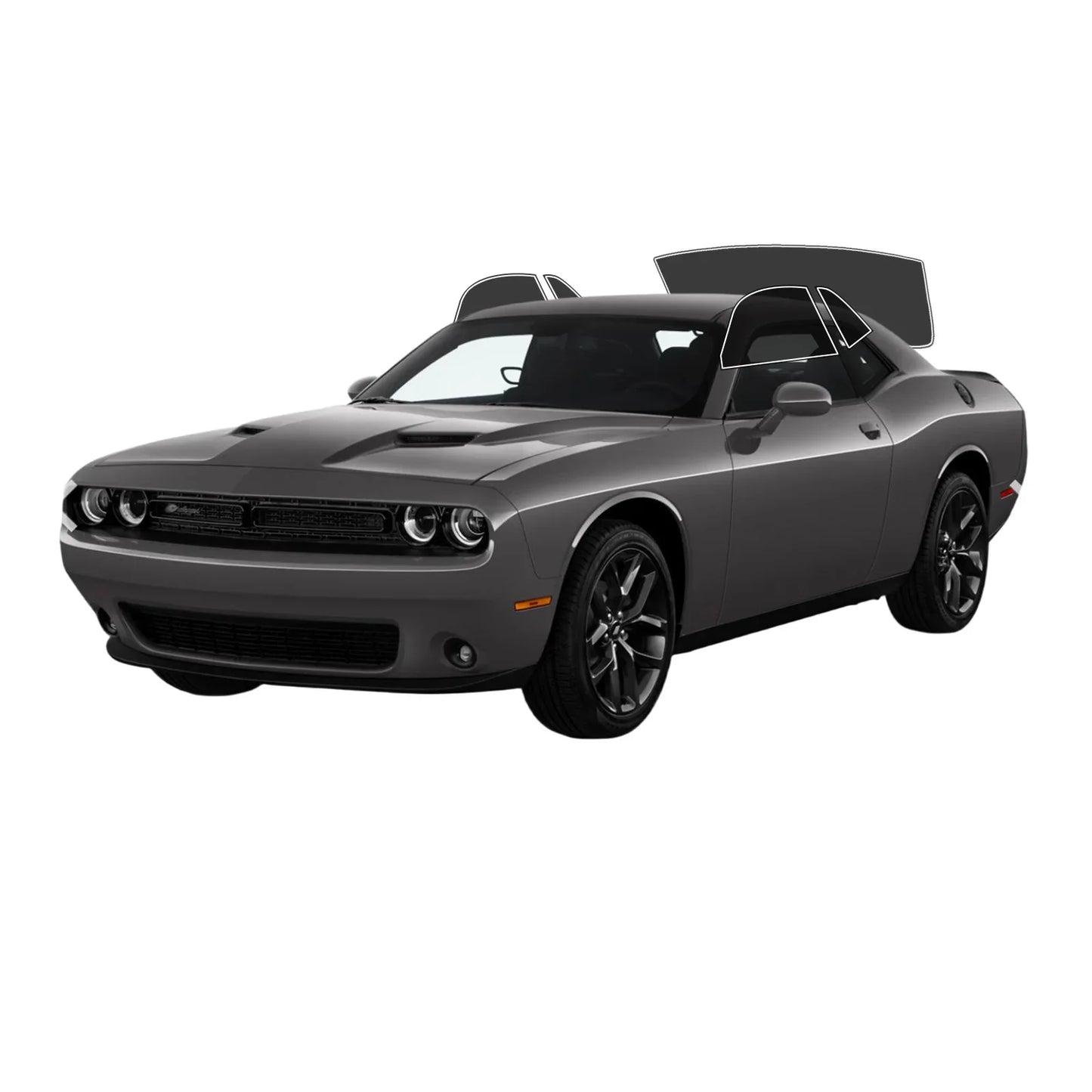 Precut Window Tint Kit for Dodge Challenger (2008–2023) | UV Block & Privacy Film