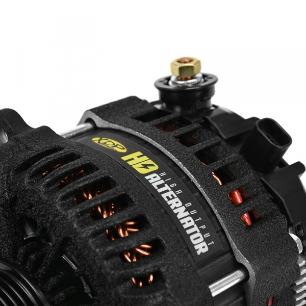 XDP Wrinkle Black HD High Output Alternator XD350