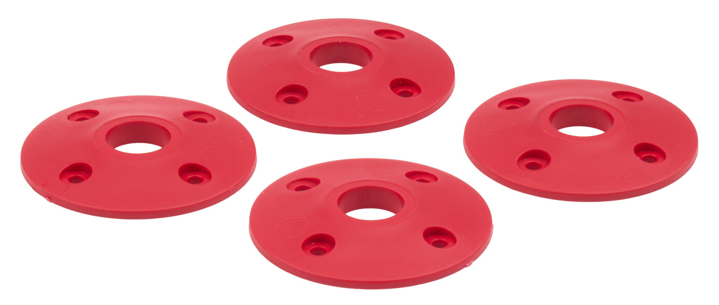 Scuff Plate Plastic Red 4pk