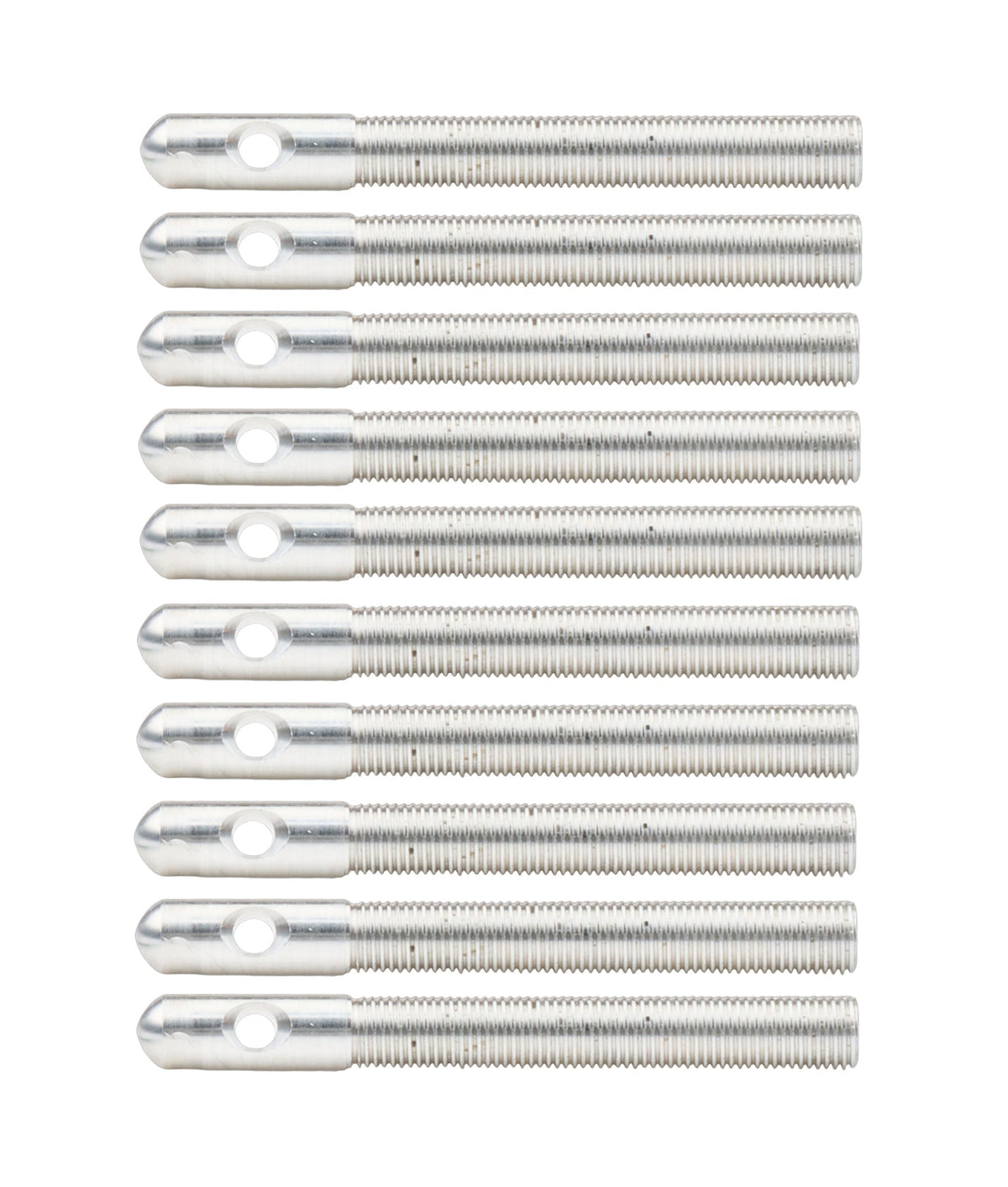 Aluminum Hood Pins 3/8in Silver 10pk