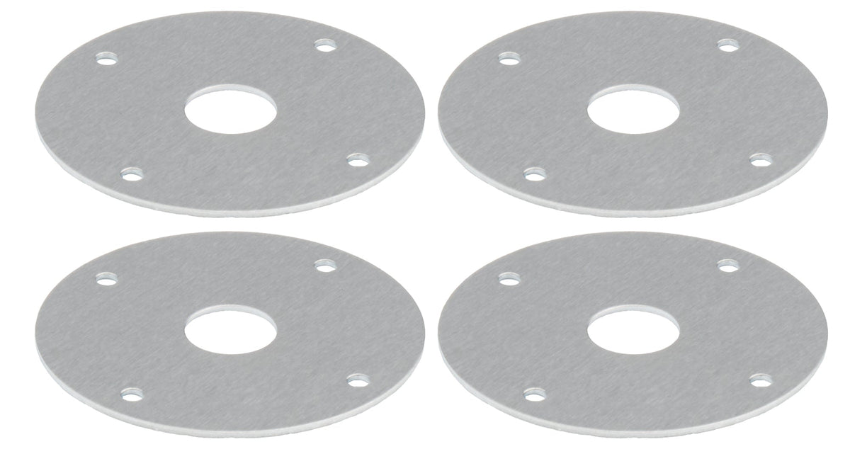 Scuff Plate Aluminum 1/2in Hole 4pk