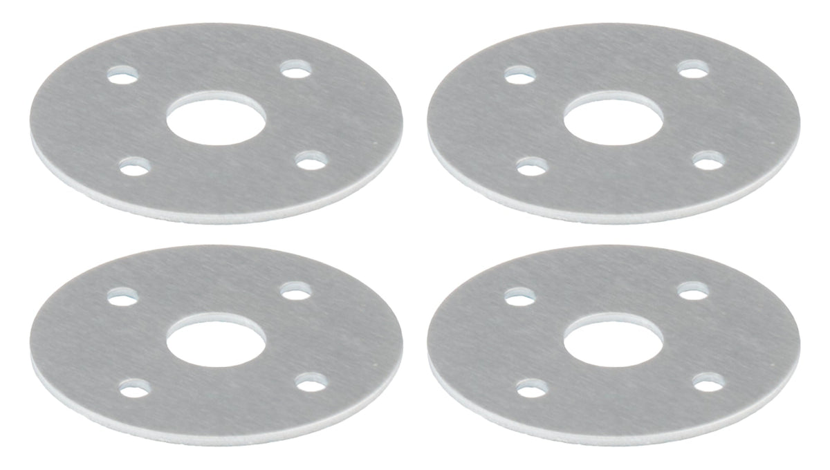 Scuff Plate Aluminum 3/8in Hole 4pk