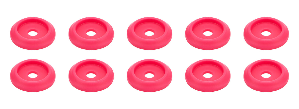 Body Bolt Washer Plastic Pink 10pk