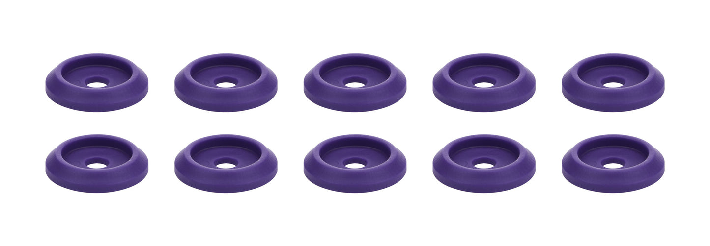 Body Bolt Washer Plastic Purple 10pk