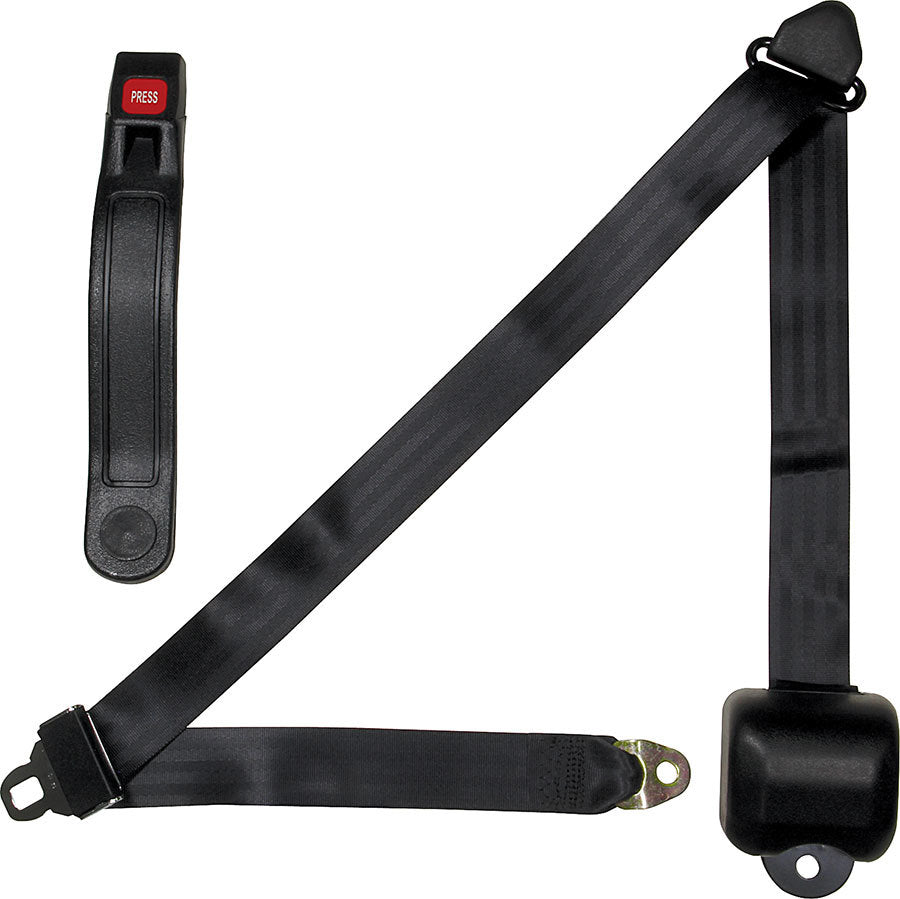 SEAT BELT BLACK 3-POINT RET