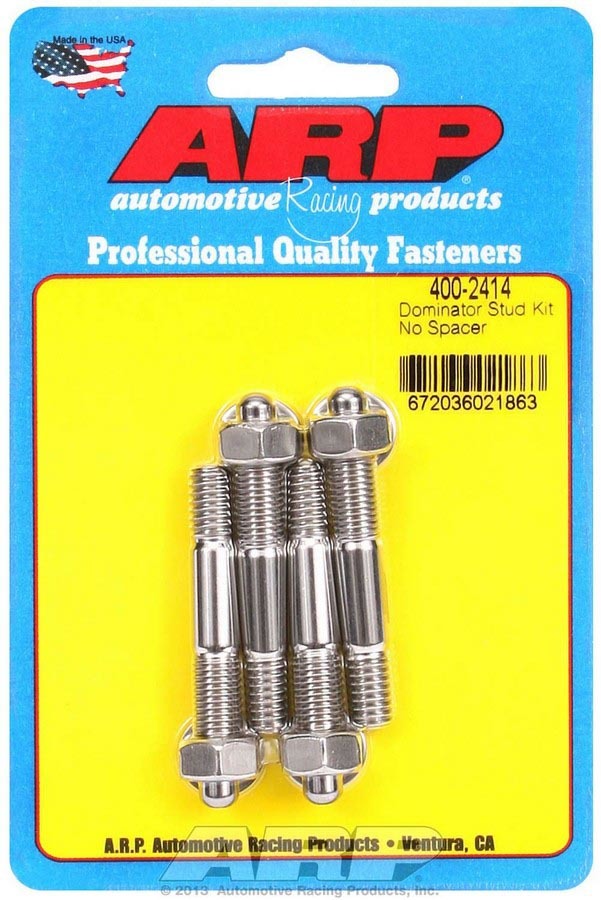 S/S Carburetor Stud Kit 5/16in x 2.225in OAL