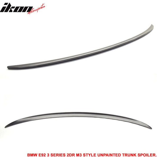 2007-2013 BMW E92 2Dr M3 Type UnRear Spoiler Wing - ABS