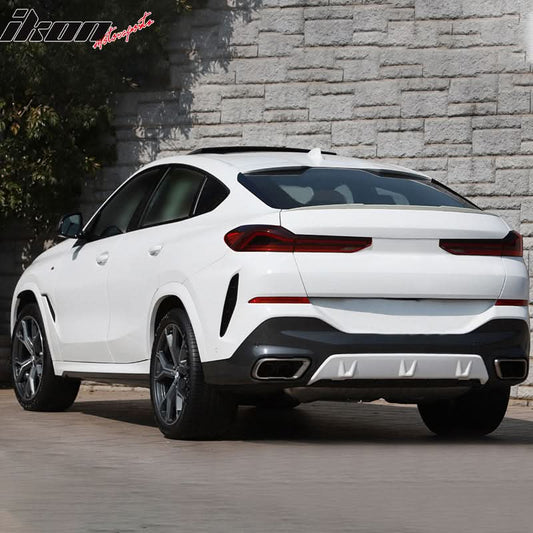 2020-2023 BMW G06 X6 Performance Style Rear Spoiler Lip Unpainted ABS