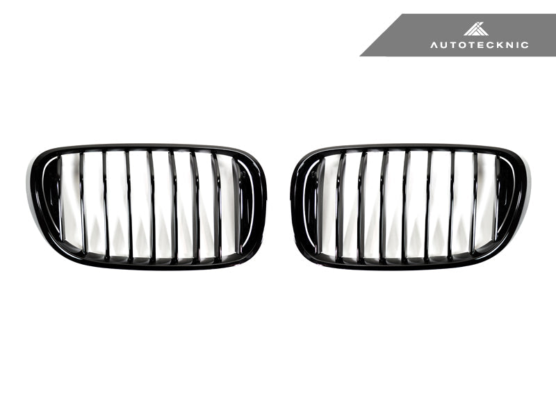 AutoTecknic Gloss Black Front Grille Set - BMW G11/ G12 7-Series Pre-LCI (16-19)