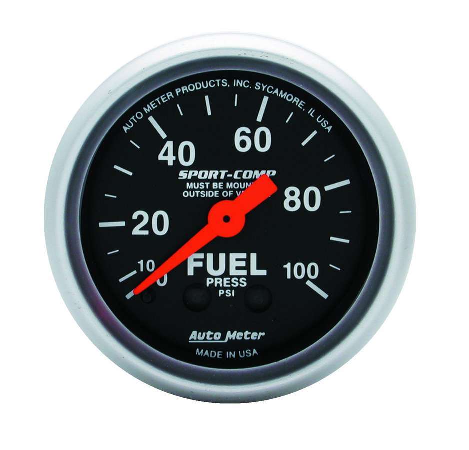TD GAUG FUEL PRESSURE 2 1/16