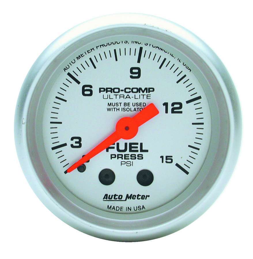 TD GAUG FUEL PRESSURE 2 1/16