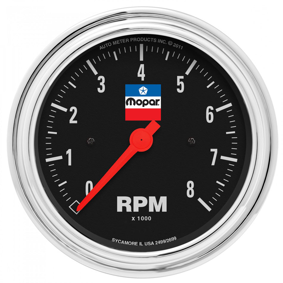 TACHOMETER 0-8000 RPM 3-3/8IN