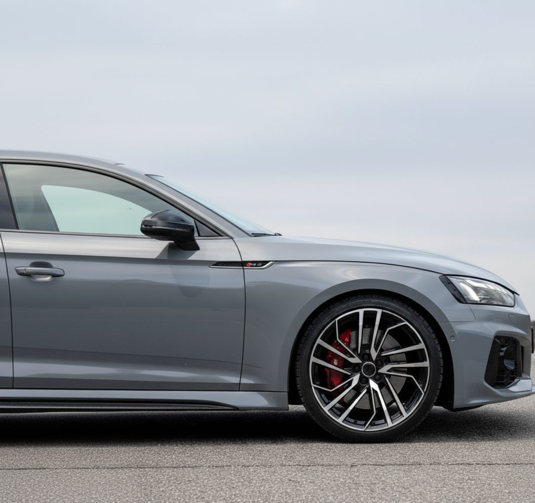 AU15 20x9 5x112 +32 66.6 Black Machined Face