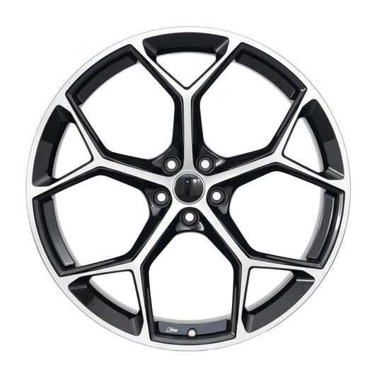 AU16 19x8.5 5x112 +32 66.6 Black Machined Face