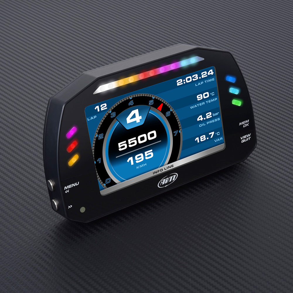 AiM Sports MXS 1.3 Compact Color TFT Dash And Data Logger