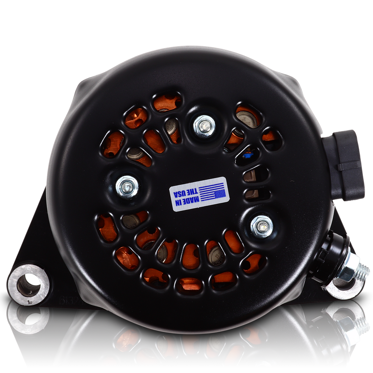 Mechman 240 Amp Billet Racing Alternator C5 / C6 Corvette 5.7L 6.2L - Black Anodized