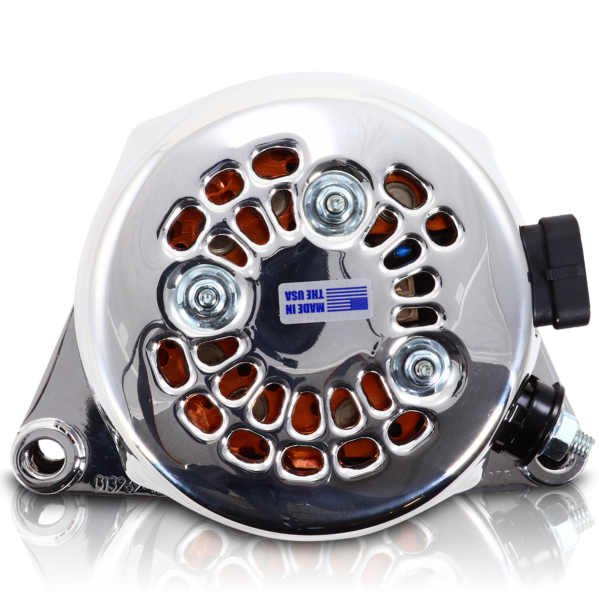 Mechman 170 Amp Billet Racing Alternator C5 / C6 Corvette 5.7L 6.2L - Chrome
