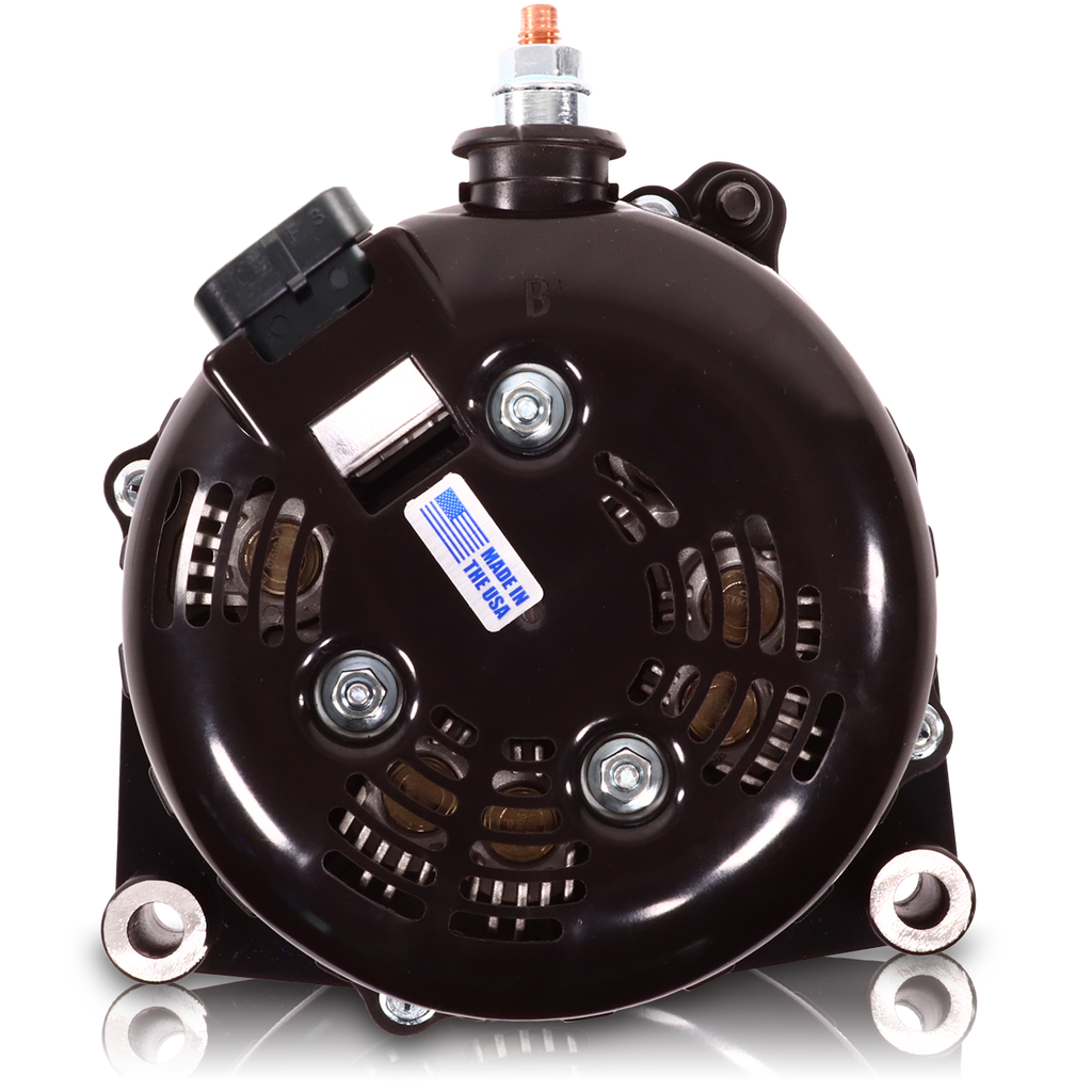 Mechman 400 Amp Billet Large Case Alternator 2001-2007 GM HD Truck 6.6L Duramax - Red