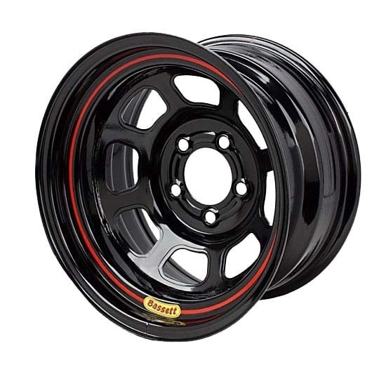 Wheel 15x7 D Hole 4 x 100mm 3.5in Black