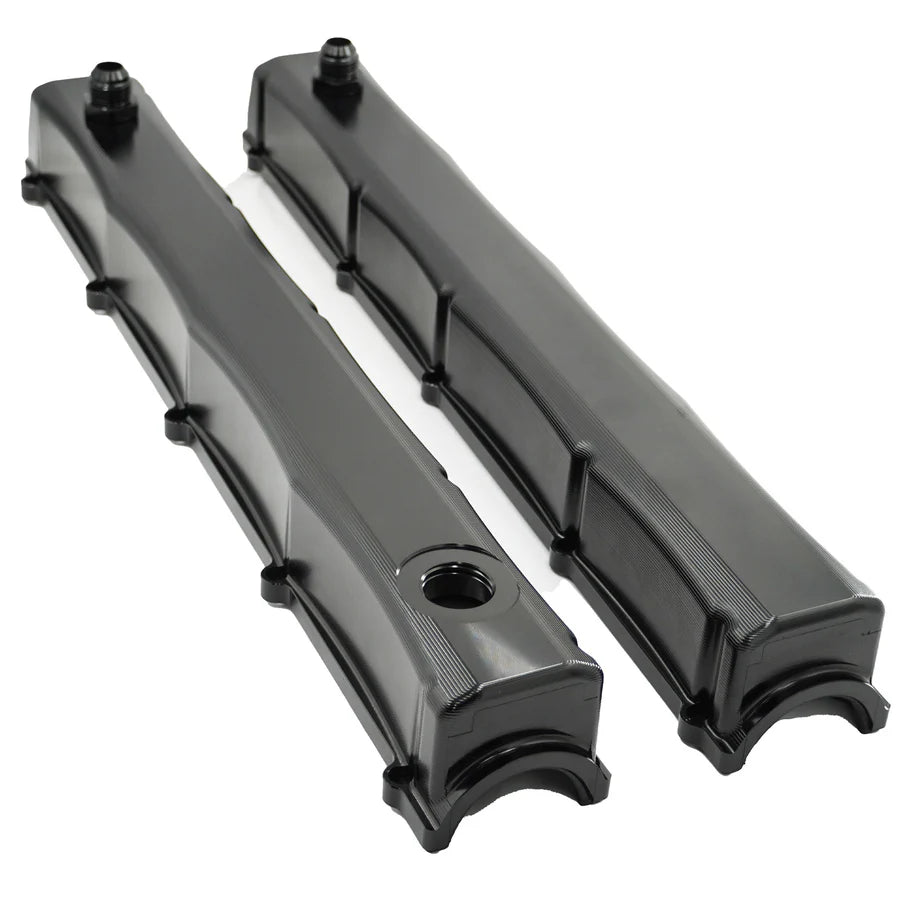 Bull Boost Performance Billet Valve Covers with AN10 Fittings for RB20, RB25 & RB26 Nissan Engines