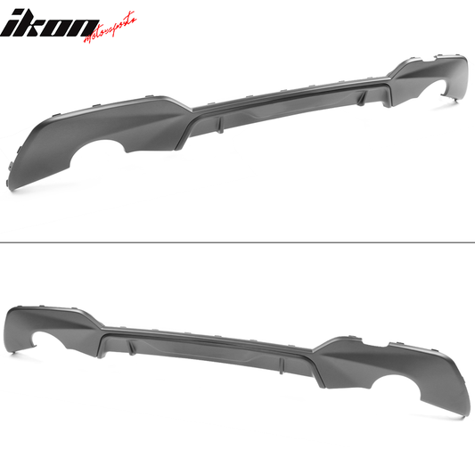 2019-2022 BMW 330i M Sport Dual Single Exhaust Rear Lip Diffuser PP