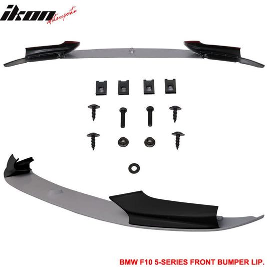 Fits 11-16 F10 Performance Front Lip 2T Titanium Silver Metallic #354