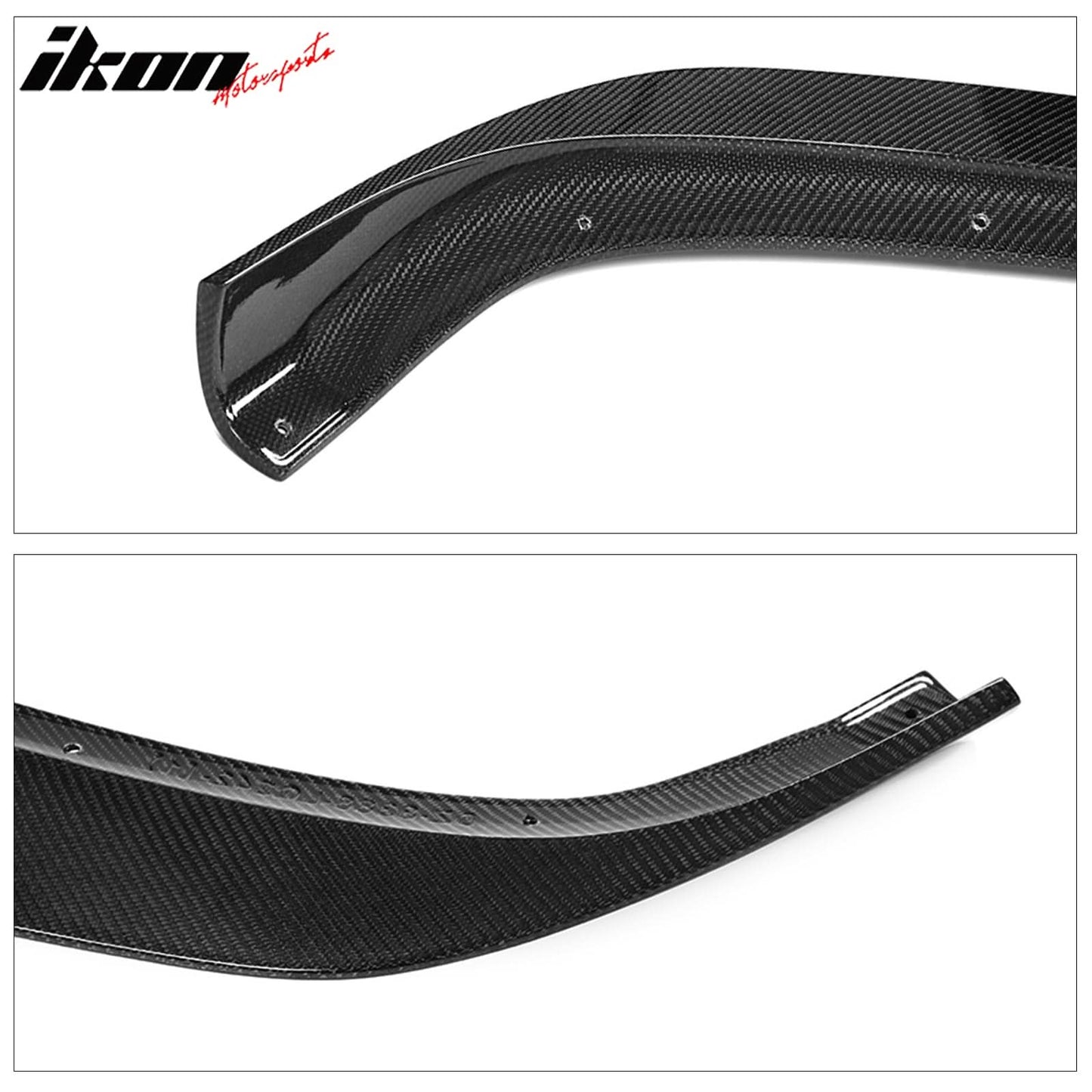 2017-2021 Tesla Model S Track Pack Carbon Fiber 3PC Front Bumper Lip