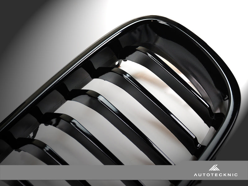 AutoTecknic Gloss Black Front Grille Set - BMW F10 Sedan | F11 Wagon | 5-Series