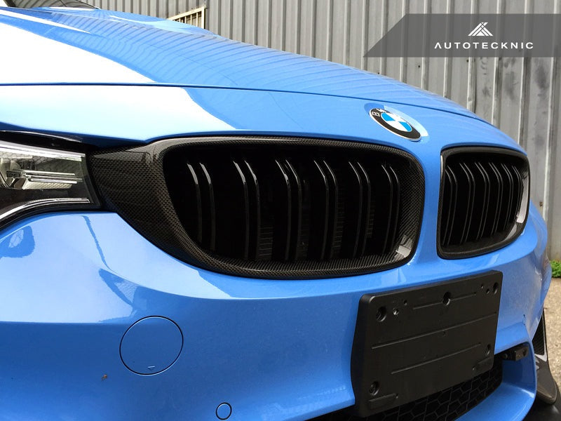 AutoTecknic Dual-Slats Carbon Fiber Front Grille Set - F32/ F36 4-Series | F80 M3 | F82 M4