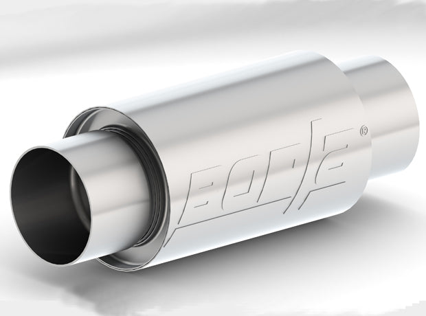MUFFLER ROUND 3.5IN CTR SS