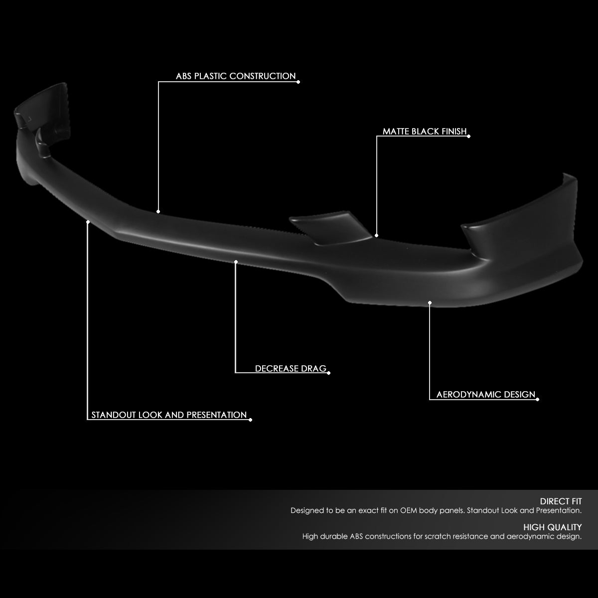 GEN PERFORMANCE 2011-2014 DODGE CHARGER FRONT BUMPER LIP