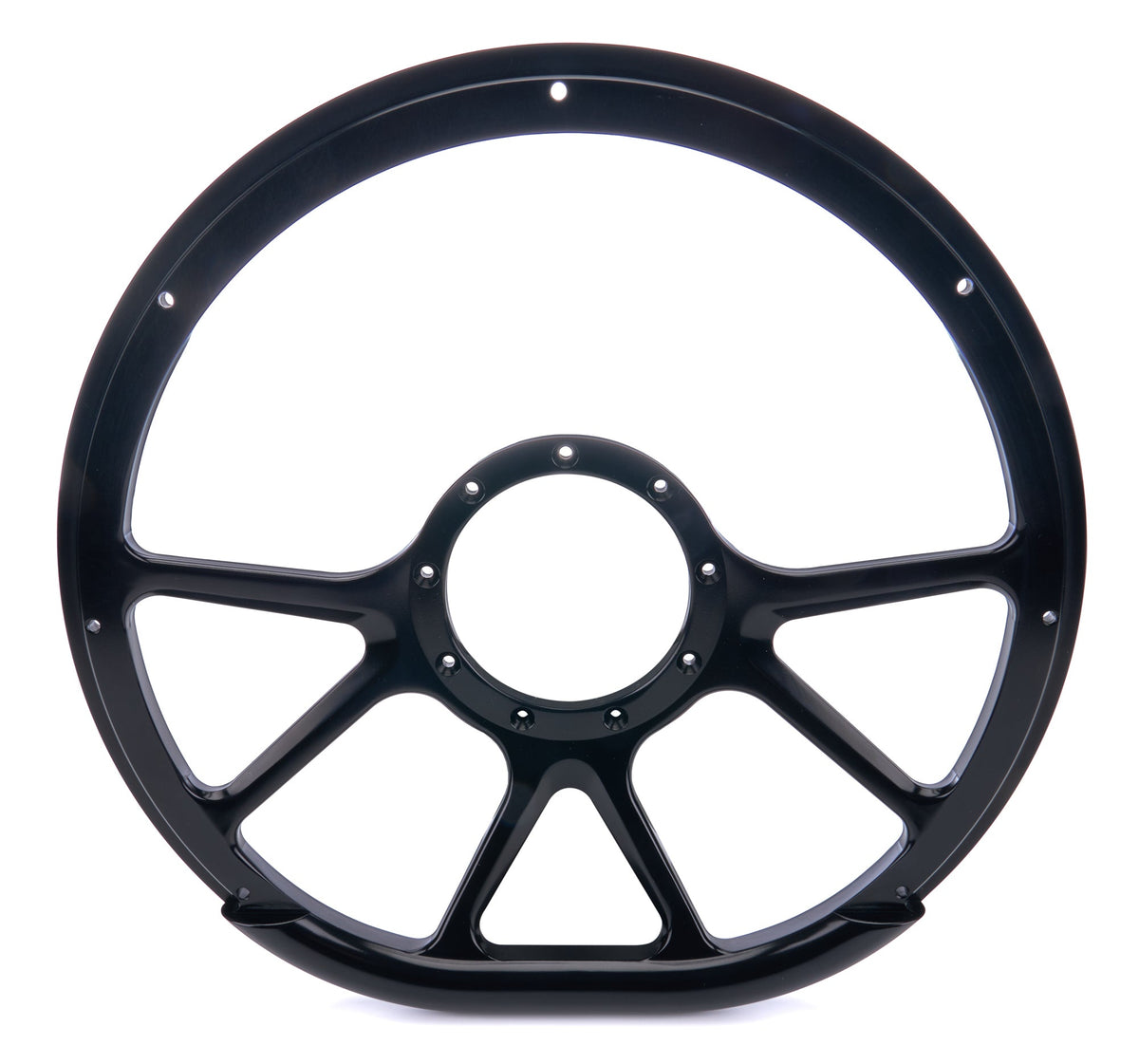 STEER WHL 14 D-SHAPE PRISM BLK