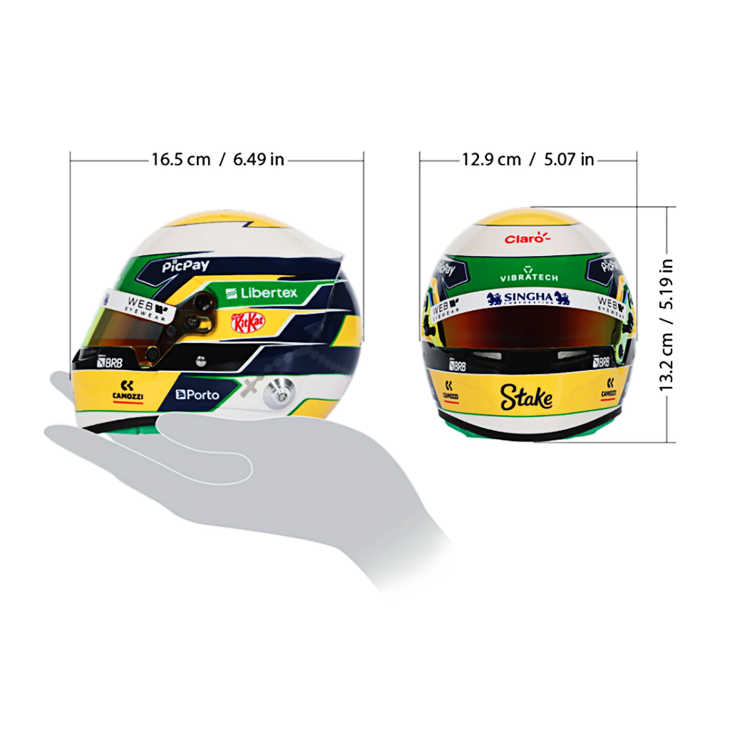 Bell HP77 Gabriel Bortoleto 1:2 Scale F1 Mini Helmet | Kick Sauber 2025 F1 Season