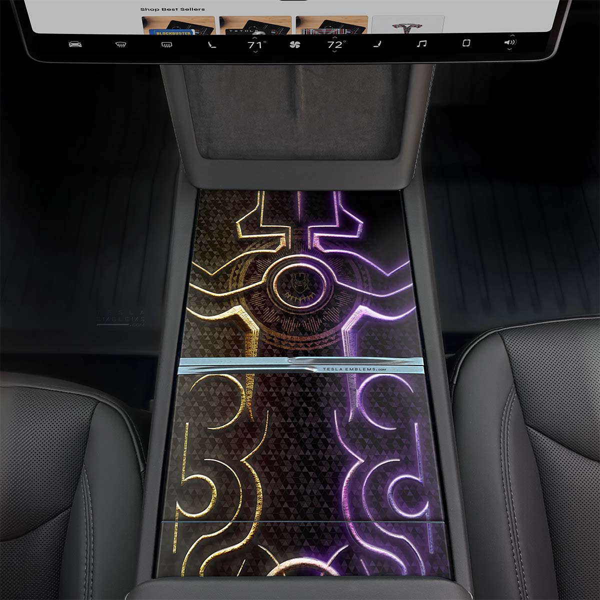Tribal | Tesla Center Console Wrap Kit | Model 3 '24-26 Refresh