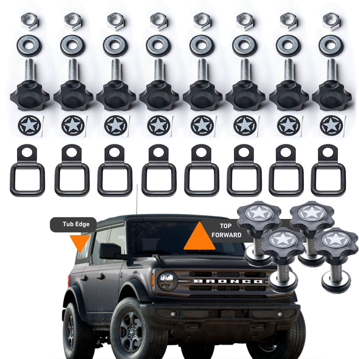 Bronco GP-Star Tie-Down Bolt Set