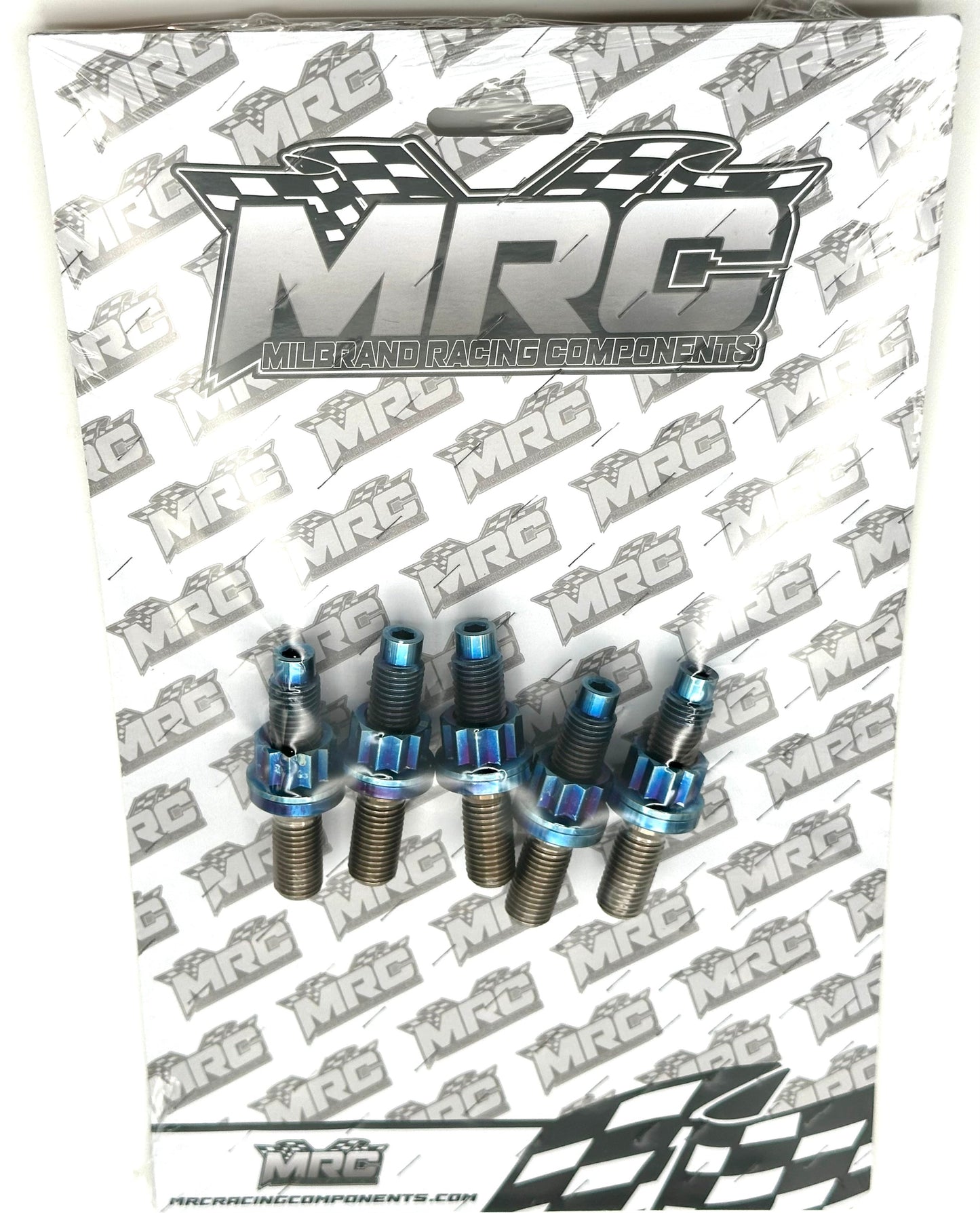 MRC Racing Components Honda K Series 54mm Burnt Blue Titanium Exhaust Stud Kit